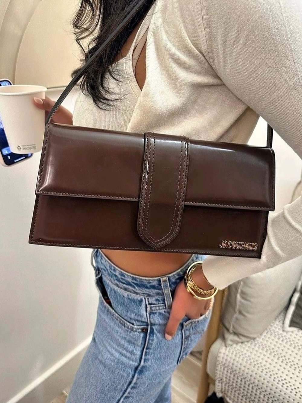 Jacquemus Le Grand Bambino Brown Shoulder Bag